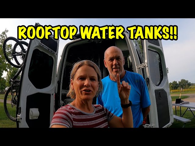 VAN TOUR Part 7 | Tour of our WATER SYSTEM. No water pump or water heater needed. Simple, Easy.