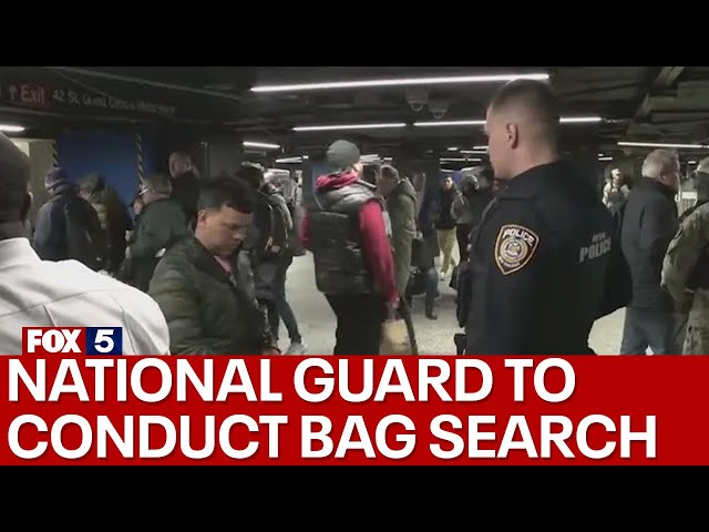 National Guard to conduct bag searches in NYC subway system