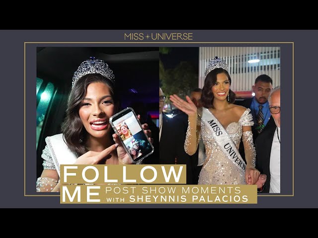 FOLLOW ME | Follow Miss Universe 2023 moments after she is CROWNED | Miss Universe