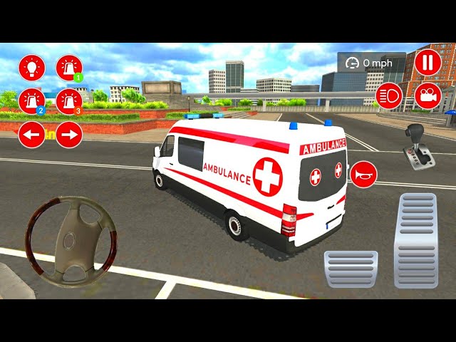 Mobil Ambulance Panjang Membawa Korban Kecelaka'an - Mobil Balap Simulator Android Gameplay