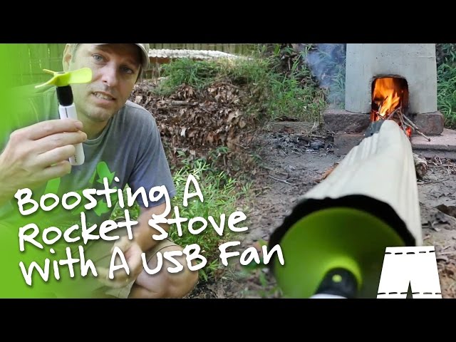How To Boost A DIY Rocket Stove With A Fan