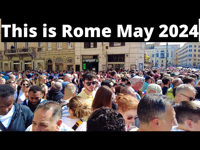 Rome Italy, Rome looks like this in May 2024, Rome walking tour in May, Colosseum Trevi fountain