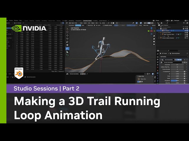 Making a 3D Trail Running Loop Animation w/ Alexandre Albisser Part 2: Infinite Terrain Generation