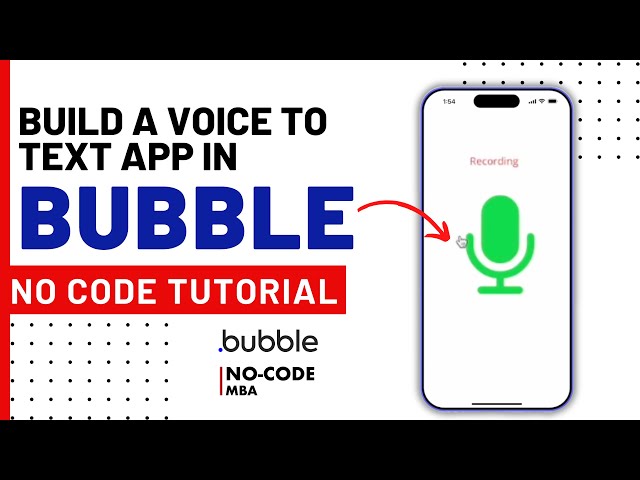 Build an AI voice to text app w/ Bubble and the Whisper API in 20 minutes (no-code)