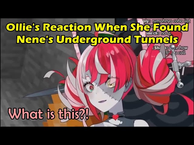Ollie's Reaction When She Found Nene's Underground Tunnels【Hololive English + Japanese Sub】