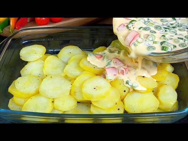 🔝The tastiest recipe with potatoes / Just add eggs to the potatoes