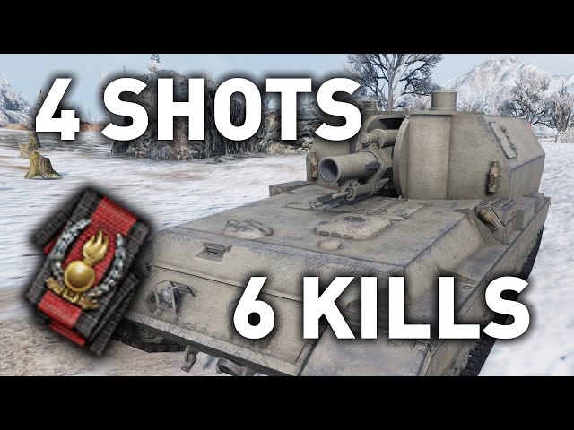 World of Tanks || 4 Shots, 6 Kills...