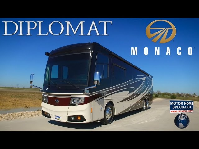 Must See New Luxury Motorhome! 2016 2017 Monaco Diplomat RV Review at MHSRV.com