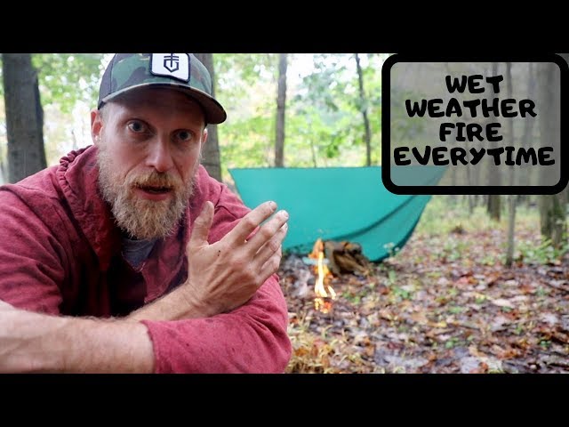 The Survival Skill of Making Fire in the Rain