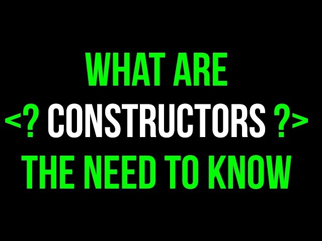 What are Constructors?