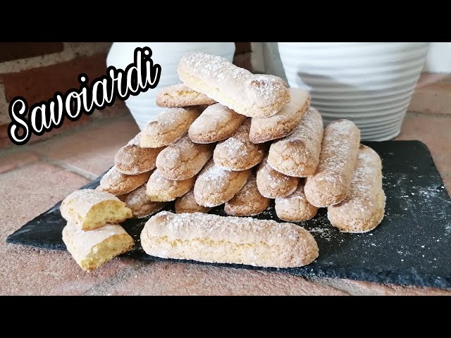 Homemade "Savoiardi" biscuits (Ladyfingers) I Easy recipe