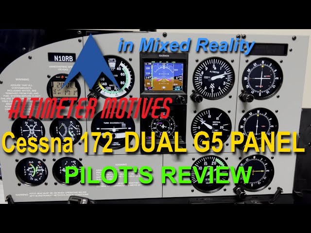 Pilot Review: Altimeter Motives Cessna 172 Dual G5 Panel VALUE!
