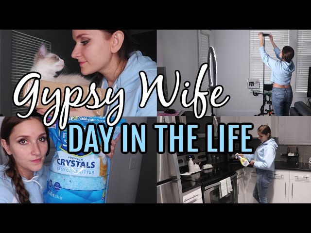 GYPSY CLEAN WITH ME / Cleaning Motivation / DAY IN THE LIFE OF A REAL GYPSY HOUSE WIFE