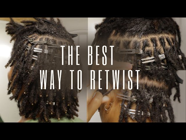 Crispy Parts!! How To Get The Best Retwist at Home For Beginners |  Loc Tutorial