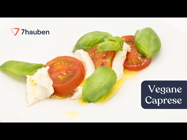 Cashew-Pinien-Caprese | Vegan kochen Basics mit Stephan Schnedlitz | 7Hauben Online-Kurs