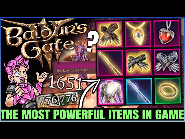 Baldur's Gate 3 - The Items That BREAK THE GAME - 11 Best MOST POWERFUL Weapons & Armor Gear Guide!