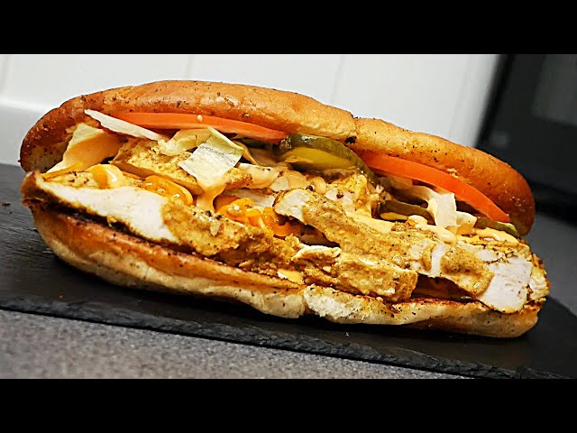 Air Fryer Chicken Sub Sandwich with Crisps & Drink