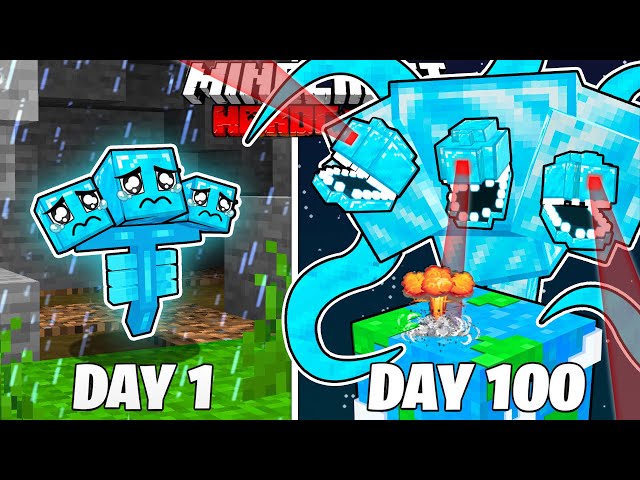 I Survived 100 Days as a DIAMOND WITHER in HARDCORE Minecraft