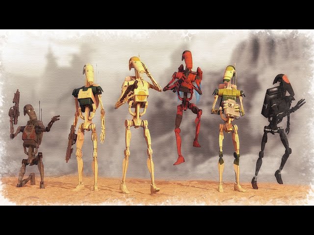 Every Different Model of B1 [OOM] Battle Droids in the Star Wars Universe Explained