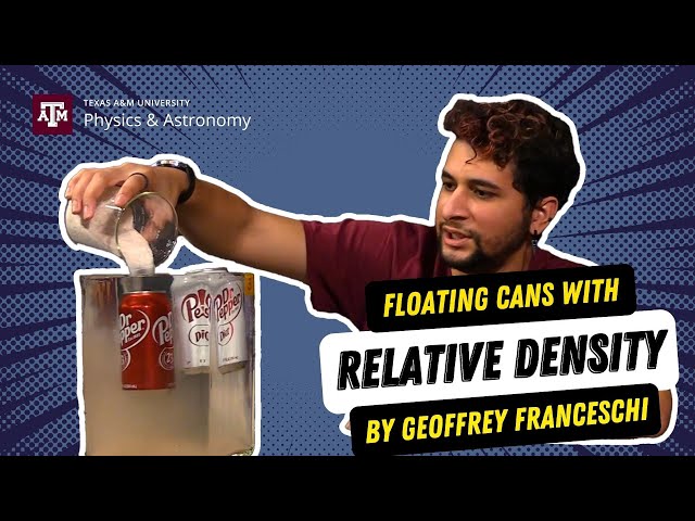 Sink or Float Soda Cans with Relative Density