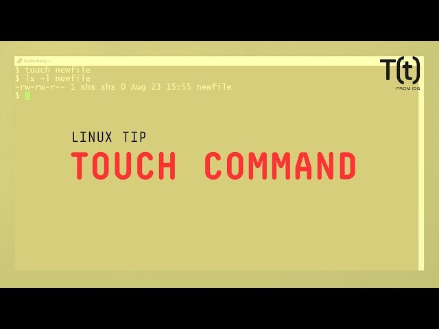How to use the touch command: 2-Minute Linux Tips