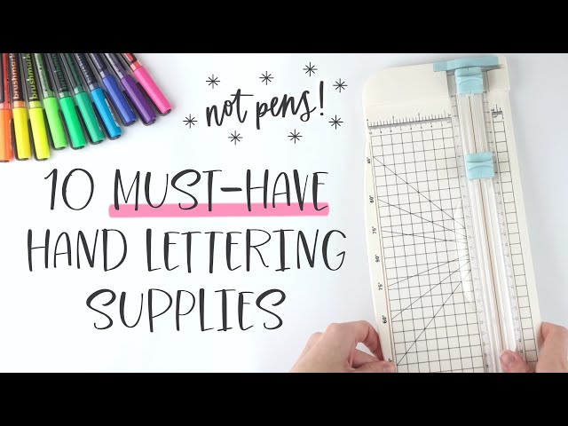 10 Hand Lettering Supplies for Beginners (not pens) | *must-haves* when learning brush calligraphy!