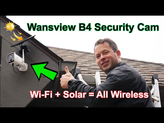 ✅ Solar, Wi-FI & Local Storage Outdoor Security Camera - Setup & Review - Wansview B4 & Solar Panel