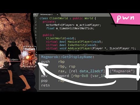 Recover Game Classes with gdb - Pwn Adventure 3