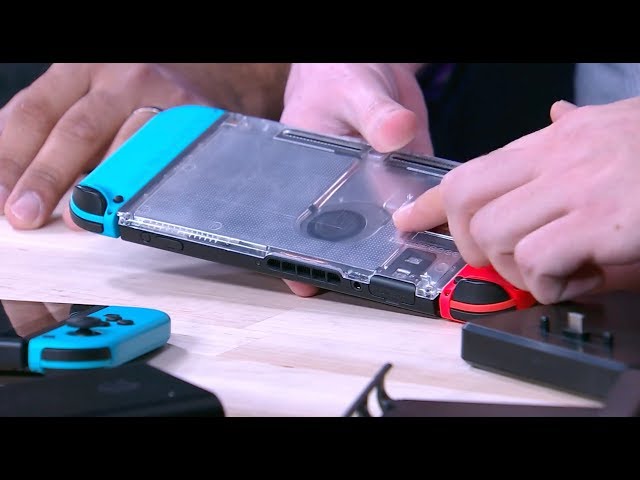 Nintendo Switch cases, batteries, and controllers