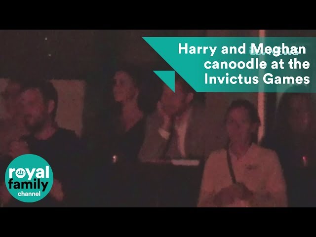 Prince Harry and Meghan Markle canoodle at the Invictus Games