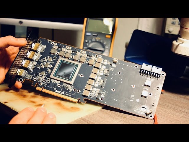 Vega 64 broken no video out repair / diagnostic process graphic / video Radeon AMD card fix