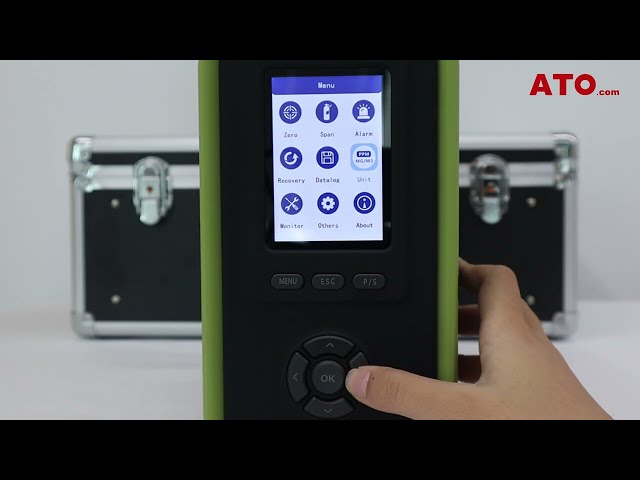 Gas Analyzer - How to: Zero Calibration+Alarm Setup+Change Units