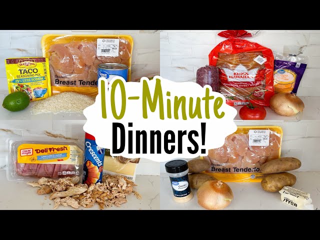 10 MINUTE RECIPES | 5 Tasty & QUICK Dinner Ideas | Best Home Cooked Meals Made EASY | Julia Pacheco