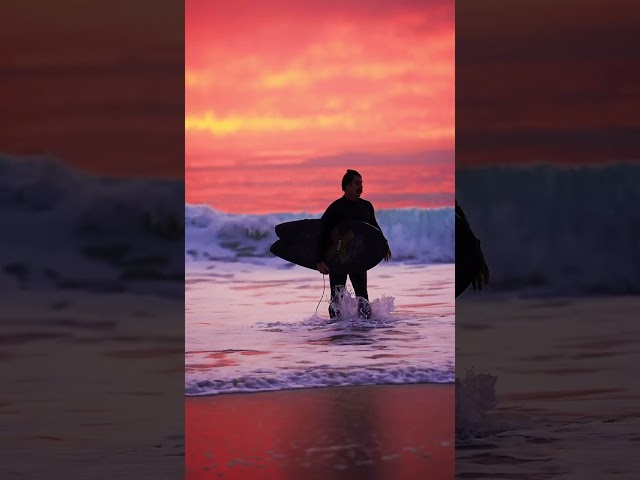 Post surf sunsets hit different. Featuring Travis Thomas Music