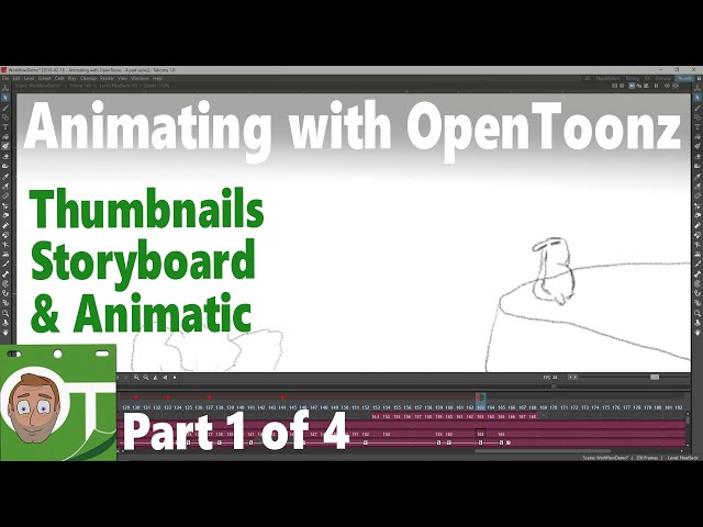 Animating with OpenToonz - Part 1. The story - with thumbnails, storyboard & animatic (1 of 4)