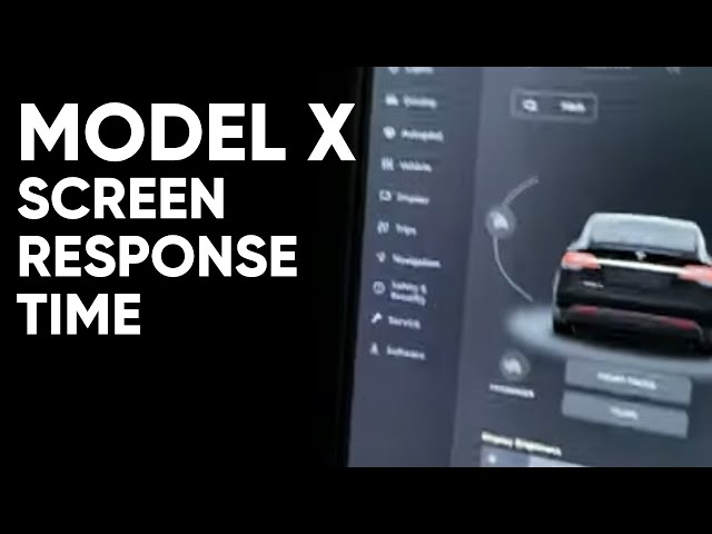 Testing Screen Response Time in Tesla Model X Performance!