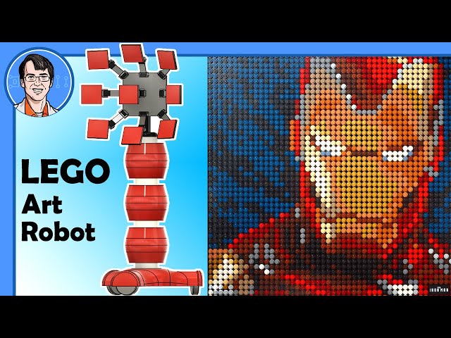 Iron Man LEGO Art Display Robot #1