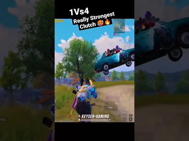 Really Strongest Clutch🥵🔥 1Vs4😱