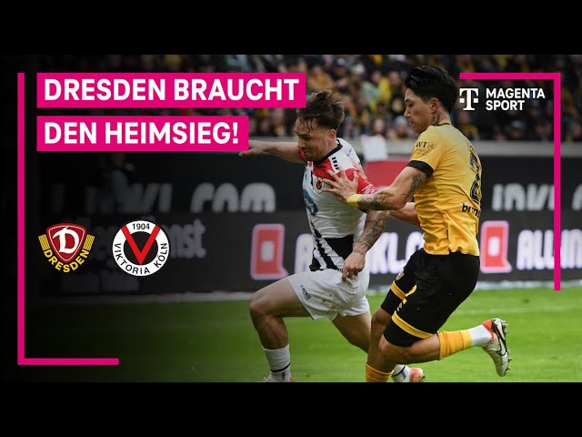 SG Dynamo Dresden - FC Viktoria Köln, Highlights mit Live-Kommentar | 3. Liga | MAGENTA SPORT