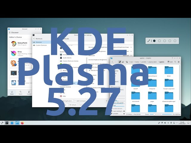 НОВОЕ в KDE Plasma 5.27 и дистрибутив Nitrux 2.6