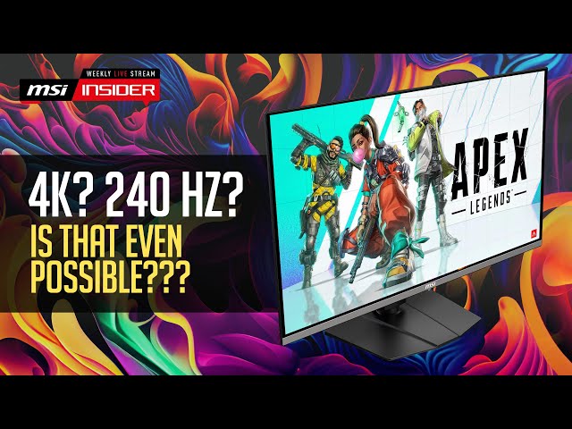 240 Hz on a 4k OLED monitor? Is that even possible??? | MPG321URX QD-OLED