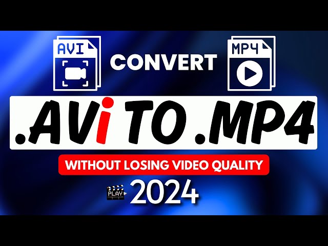 How to Convert AVI to MP4 Without Losing Video Quality || 100% Free Convert HD/4K/8K💥
