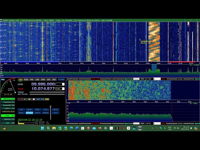 RWM Moscow time signal a OTHR signal and Radio Romania check 11620 kHz Shortwave