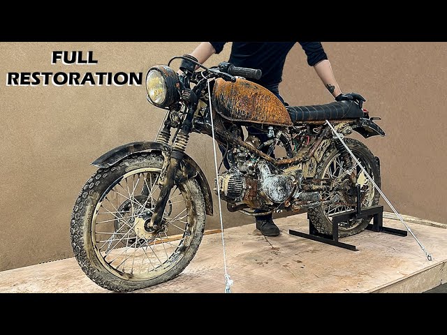 Full Restoration 30 Years Old Ruined Vintage Honda Win Motorcycle // Perfect Restoration Project