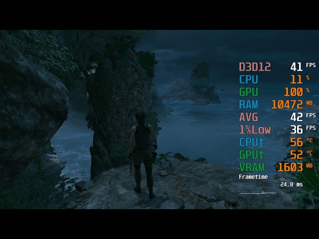 Radeon Vega 7 Graphics -- AMD Ryzen 5 5600G -- Shadow of the Tomb Raider FPS Test