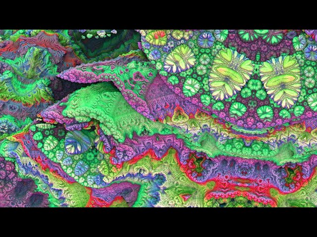 Psychedelic Rainbow Visuals 4K - Living Art Loops 01 - Anemone Walls
