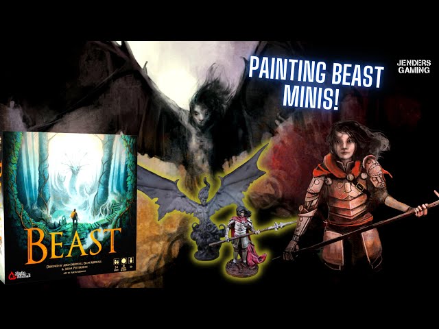 How To paint a Beast! Board Game Beast Mara and Varja Minis fully painted!