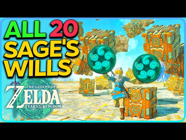 All 20 Sage's Will locations Zelda Tears of the Kingdom