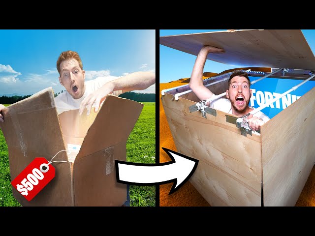 $500 MYSTERY BOX FORT CHALLENGE!