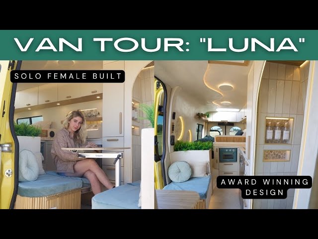 Spanish Villa Inspired LUXURY Van Tour | Solo Female Built